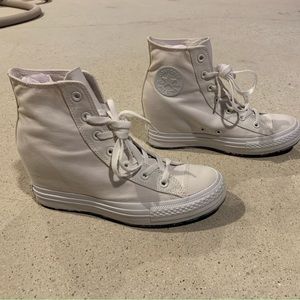 Converse Chuck Taylor All Star Lux hidden heel wedge white womens 10.5